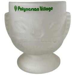 Front of Short Two-Faced Glass Tiki - Disney's Polynesian Village Resort - Open Edition