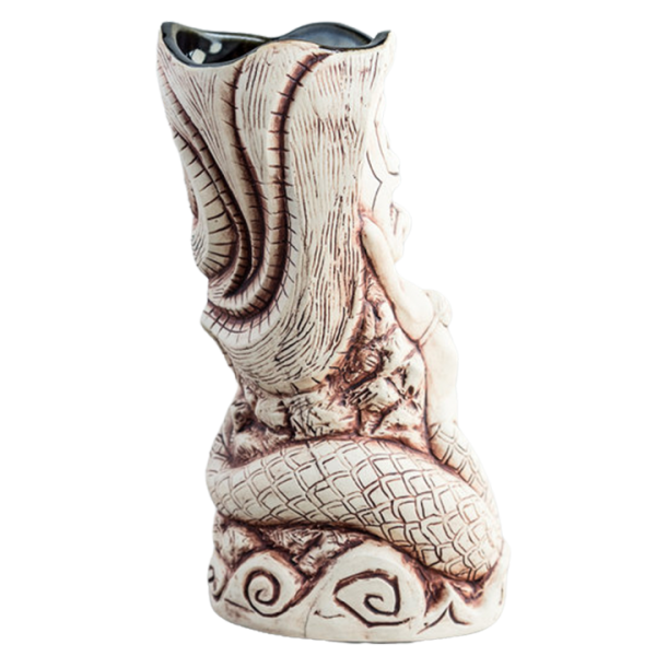 Back - Tiki Mermaid - Shima Ceramics - Matte Rust and Chrome Edition