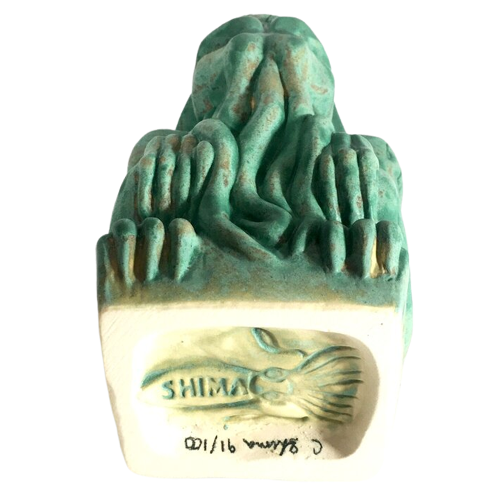 Bottom - Cthulhu Idol - Shima Ceramics - Patina Green Edition