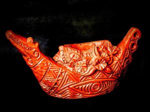 Plumeria Punch Bowl Tiki Mug Sculpt