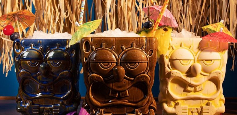 Spongebob Tiki Mug in Three Different Glazes