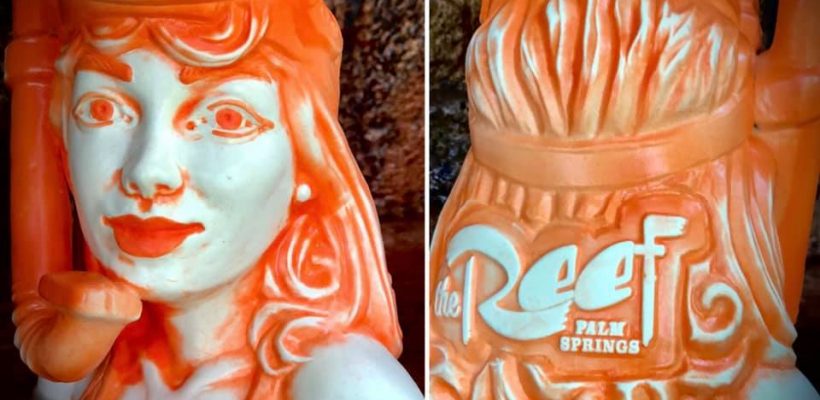 The Reef Diver Tiki Mug in Orange