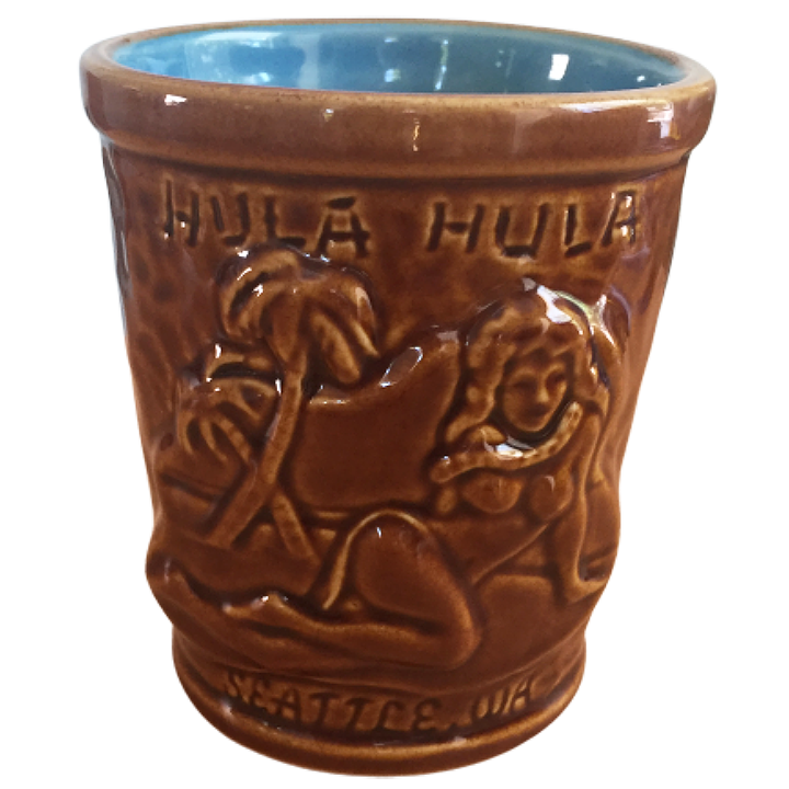 Bucket Mug – Hula Hula – Brown Edition - The Search For Tiki