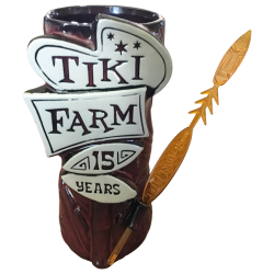 Front - Temple Mug - Tiki Farm - Dark Red Edition