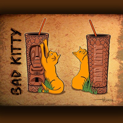 Bad Kitty Tiki Mug