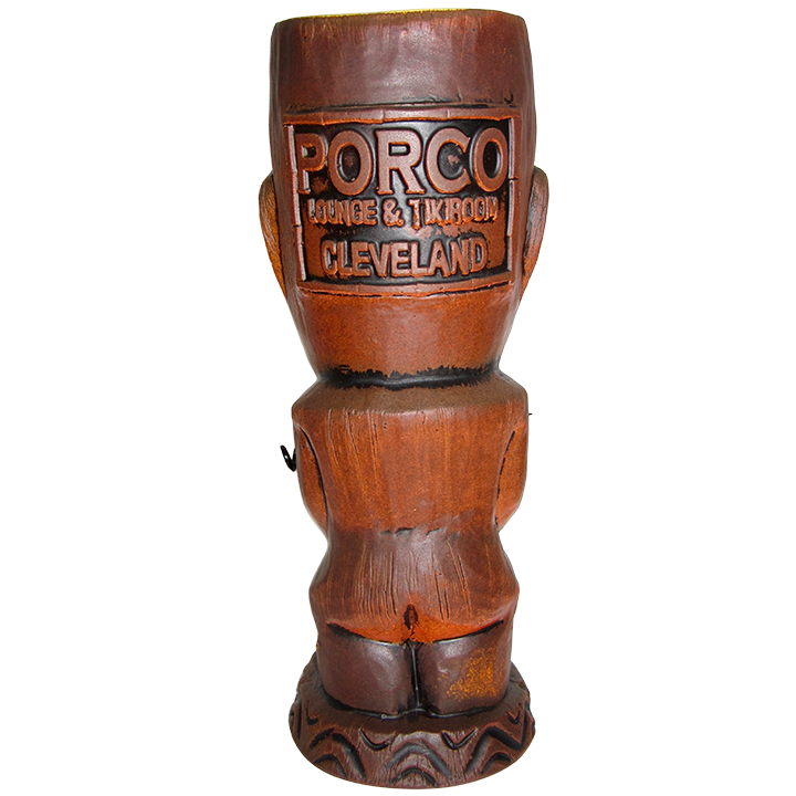 Back - Cannibal Mug - Porco Lounge & Tiki Room - Reddish Brown Edition
