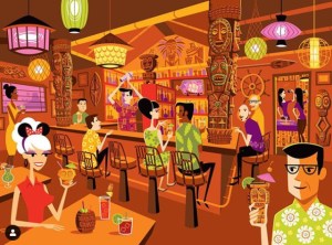 SHAG Enchanted Tiki Bar Art Print