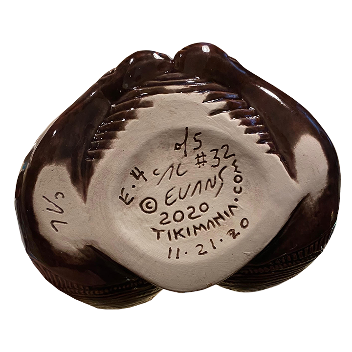 Bottom - Maori Hei Tiki Mug - Crazy Al - 4th (Kiwi Red) Edition