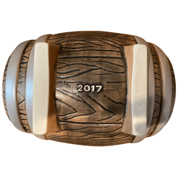 Bottom - Rum Barrel Bowl - Trader Vic's - Brown with Grey Bands Edition