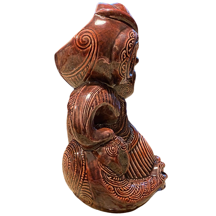 Side - Maori Hei Tiki Mug - Crazy Al - 4th (Kiwi Red) Edition
