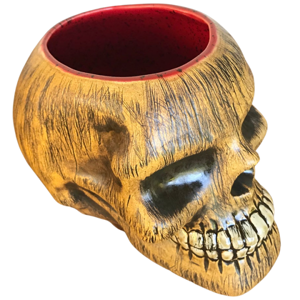 Side - Wood Skull - TikiRob - Red Interior Edition
