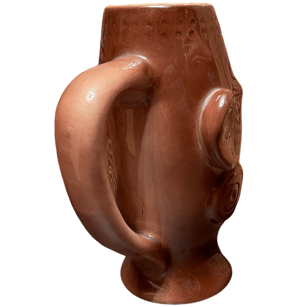 Back - Native Mug With Handle - Ren Clark's Polynesian Village - Brown Edition