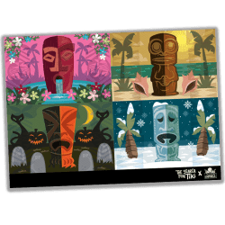 Seasons of Tiki Postcard By Corey Smith Creative