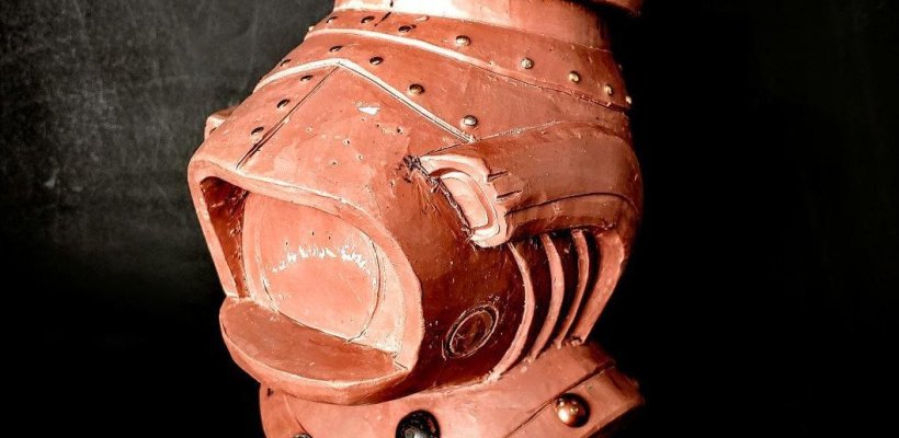 Vulcanaut Diving Helmet Mug By Tiki Diablo