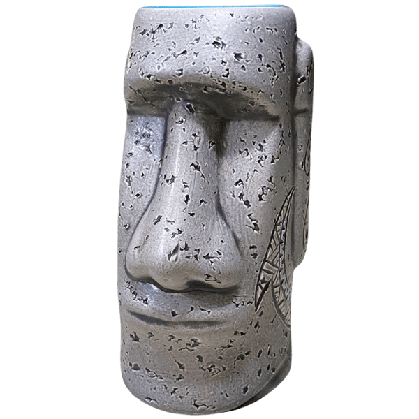 Front - Broad Nose Moai Mug - TikiRob - Mug Making Class Edition