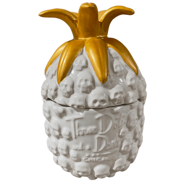 Front - Skull Pineapple - Three Dots and a Dash - White Edition