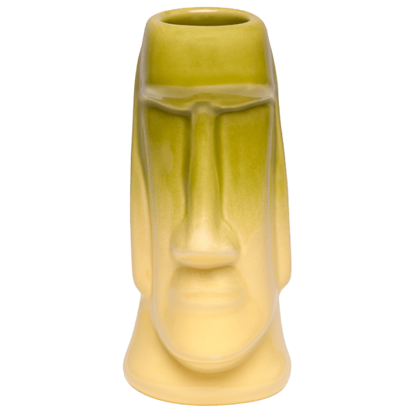 Front - Easter Island Tiki - Tiki Bauer - Chartreuse and Buttercream Edition