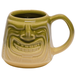 Front - Java Tiki Mug - Tiki Bauer - Chartreuse and Buttercream Edition