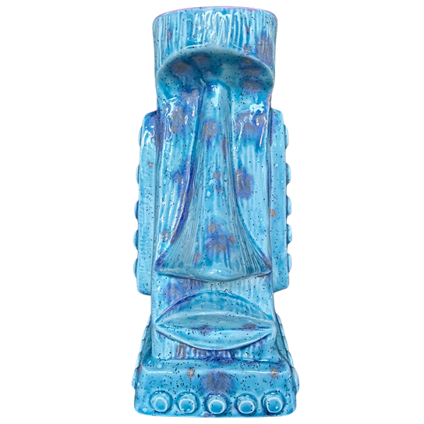 Front - Moai Tiki Lamp Mug - SHAG - Glitter Blue Artist Proof Edition