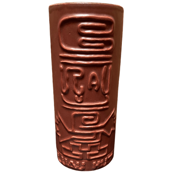 Front - Petroglyph Mug - Luau Hut - Brown Edition
