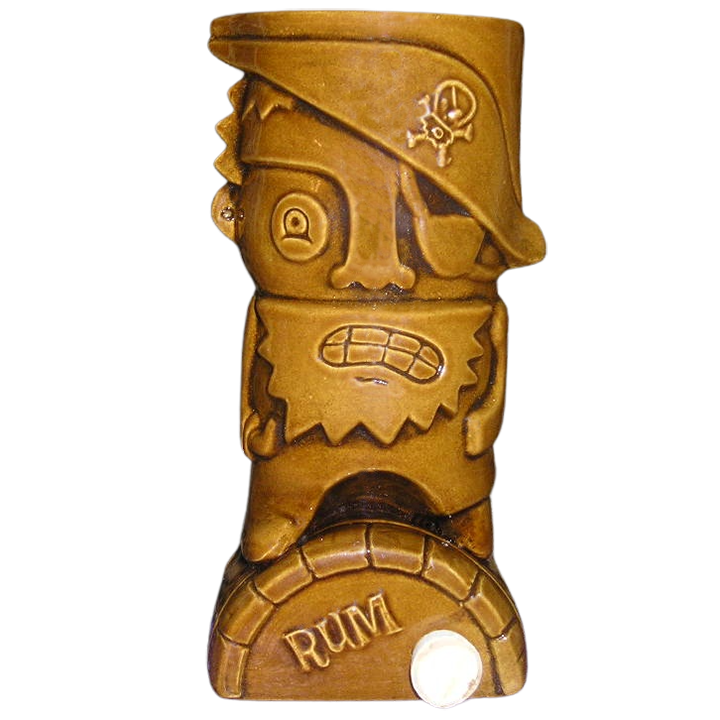 Front - Rum Barrel Pirate Mug - Tiki Oasis - Limited Edition