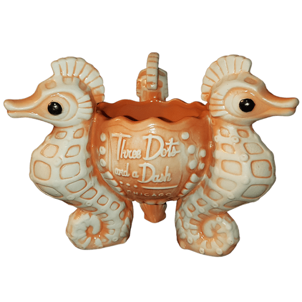 Front - Seahorse Bowl - Three Dots and a Dash - Orange Edition