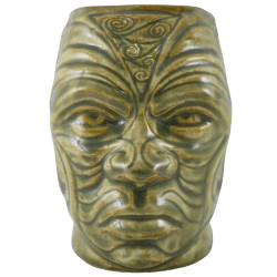 Front - Tumuaki Tiki Mug - Tiki Farm - Green Edition