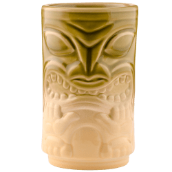 Front - Two Face Tiki - Tiki Bauer - Chartreuse and Buttercream Edition
