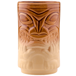 Front - Two Face Tiki - Tiki Bauer - Warehouse Brown and Buttercream Edition