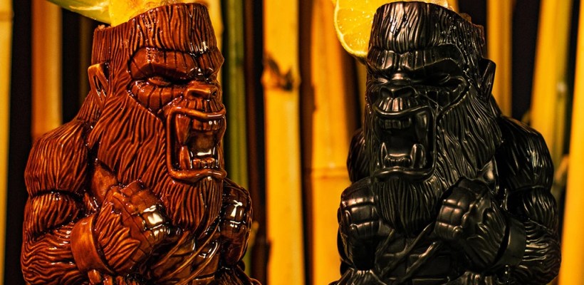 Godzilla vs Kong Tiki Mugs by Mondo