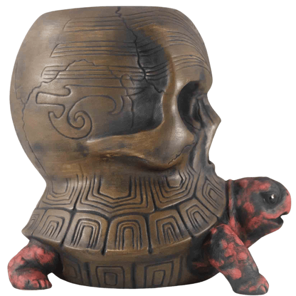 Side - The Passenger Tortoise Skull Mug - Tiki Farm - 1st Edition