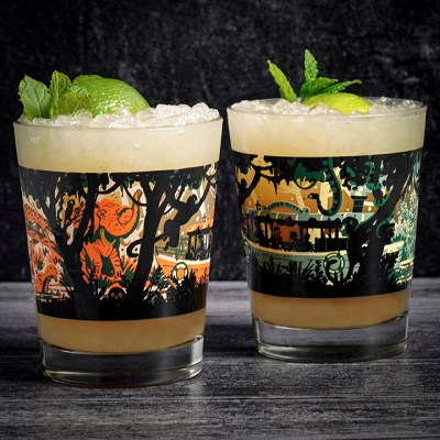 The Tiki Tum River Cruise May Tai Glass Set