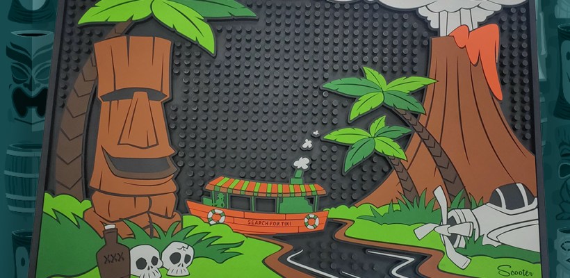 Tiki River Cruise Bar Mat