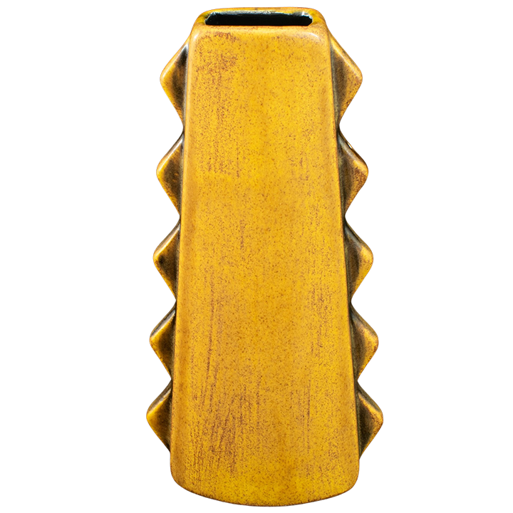 Back - Tall Spiky Mug - Terrible Tiki - Yellow Spice With Black Interior Edition