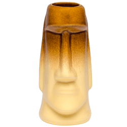 Front - Easter Island Tiki - Tiki Bauer - Warehouse Brown and Buttercream Edition