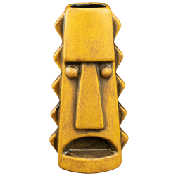 Front - Tall Spiky Mug - Terrible Tiki - Yellow Spice With Black Interior Edition
