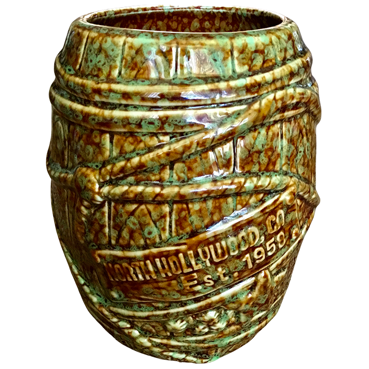 Back - Big Rum Barrel - Tonga Hut North Hollywood - Brown and Green Speckled Edition