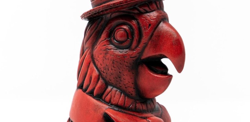 Barker Bird in Lava Glaze