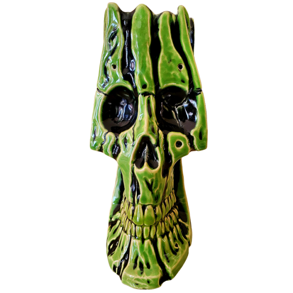Front - Irwin The II Skull Mug - MP Ceramics - Slimy Goopy Ghostly Edition