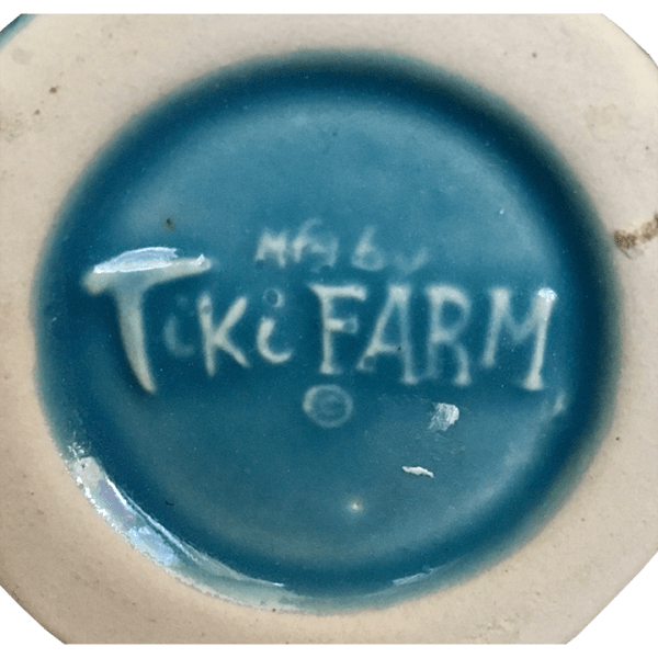 Bottom - Ku Tiki Mug - Real McCoy Rum - Light Blue Edition