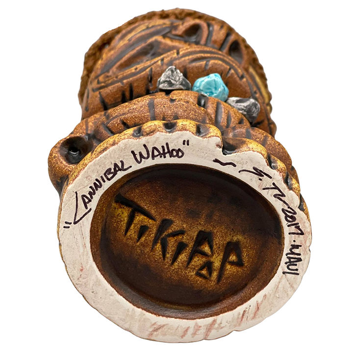 Bottom - Wahoo Tiki Mug - Beachbumz - Brown Edition
