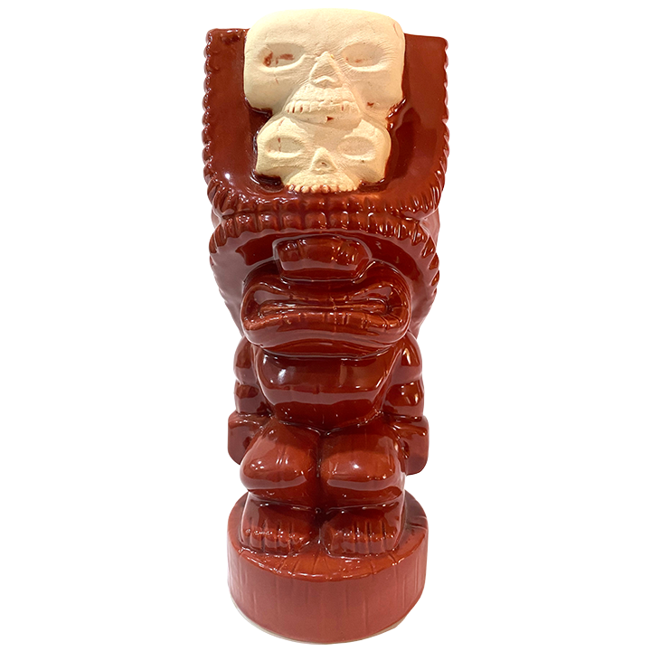 Front - Double Skull Mug - Munktiki Imports - Red Edition