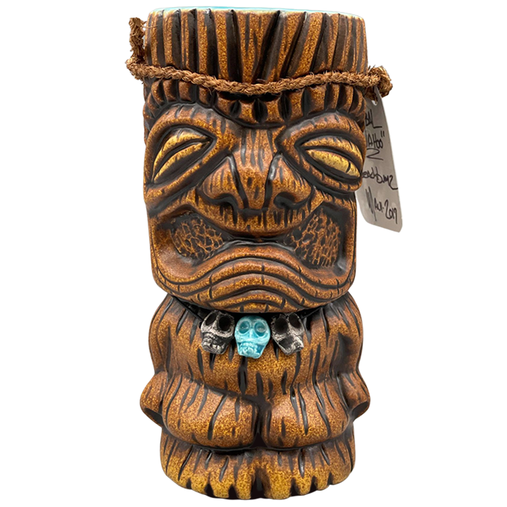 Front - Wahoo Tiki Mug - Beachbumz - Brown Edition