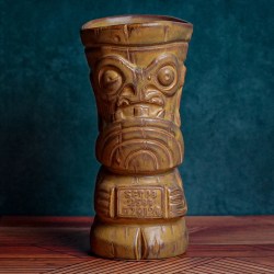 Front of Mug Shot - The Search for Tiki - Traditional Brown Edition