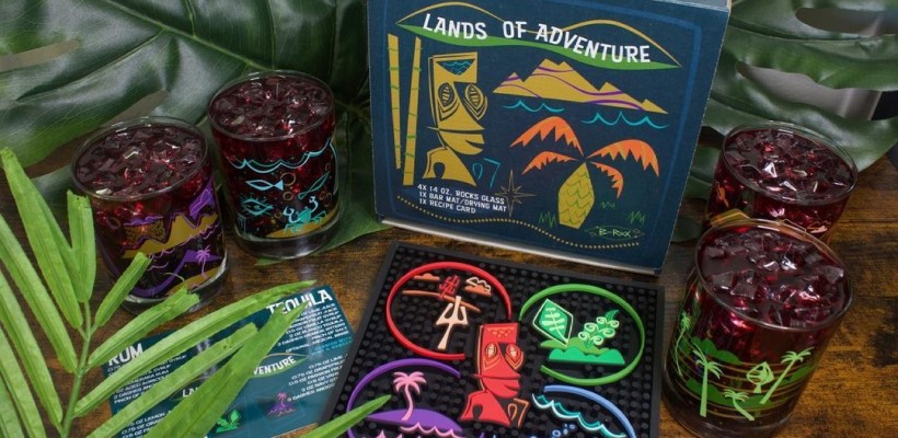 Lands of Adventure Glassware Set By Brex