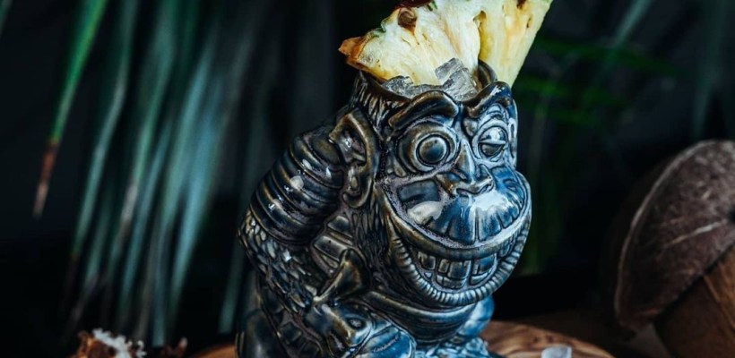 Surfing Monkey Mug By Stowaway Tiki and BigToe