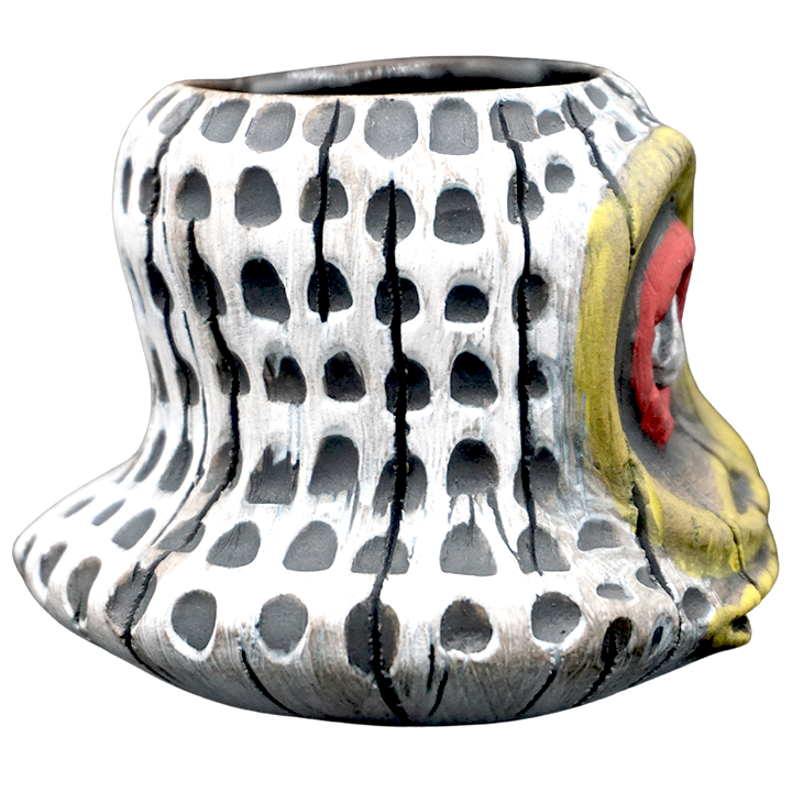 Side - Little Loon - Jungle Modern Ceramics - YellowRed Face Edition