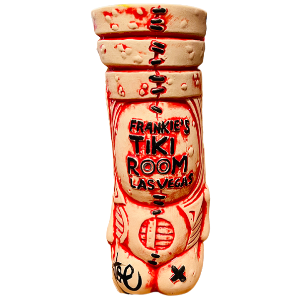 Back - Lava Letch II - Frankie's Tiki Room - Red Coral Hand Painted Edition