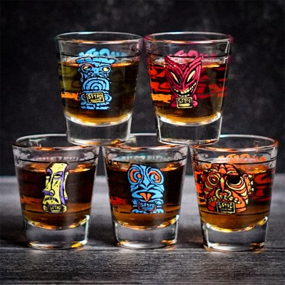Tiki Shot Glass Jiggers Designed By BigToe
