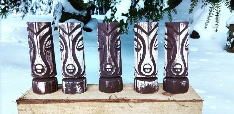 Polynesian Fishing God Mugs By Pleasant Tiki